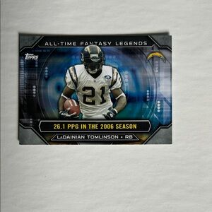 LaDainian TomlinsonTopps All-Time Fantasy Legends Card